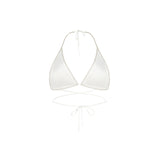 Satin Diamond Bra White