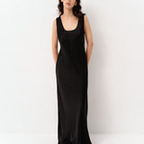 Viscose Slip Dress Black