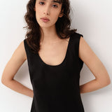 Viscose Slip Dress Black