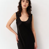Viscose Slip Dress Black